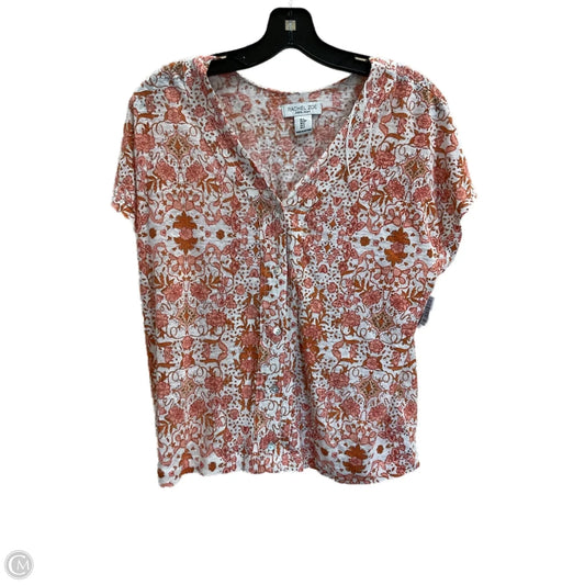 Top Short Sleeve By Rachel Zoe In Orange, Size: S