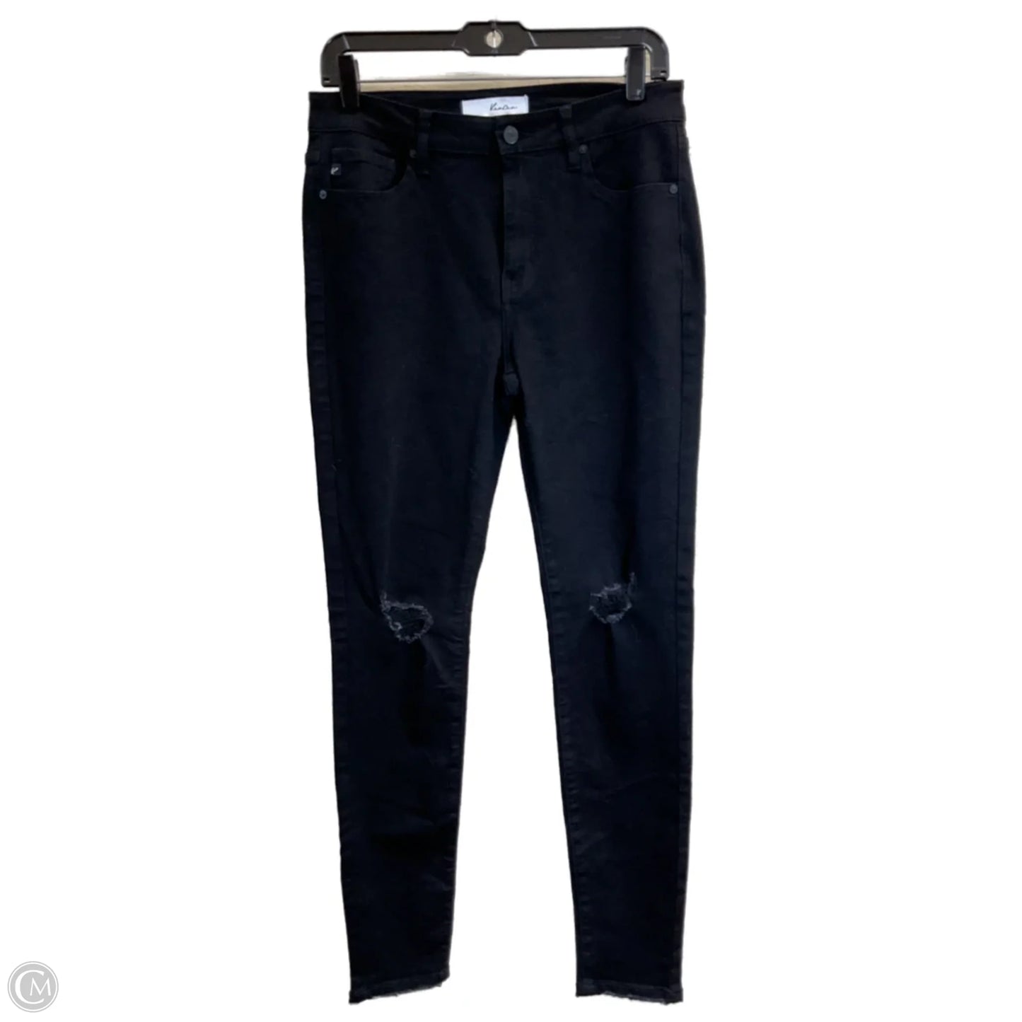 Jeans Skinny By Kancan In Black Denim, Size: 8
