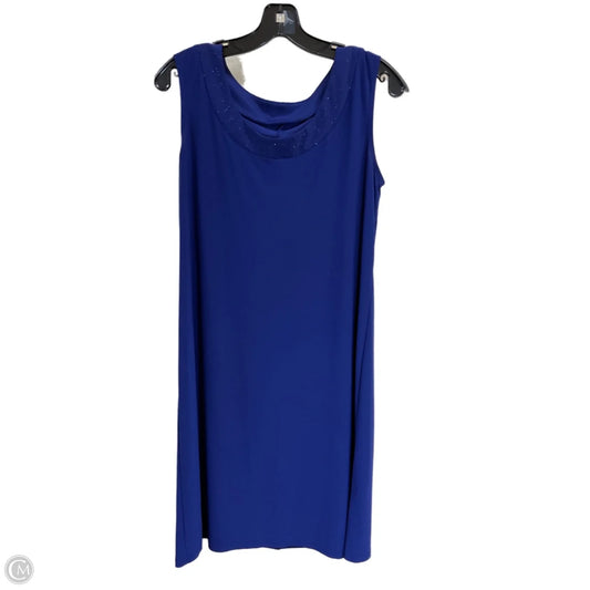 Dress Party Midi By Clothes Mentor In Blue, Size: M