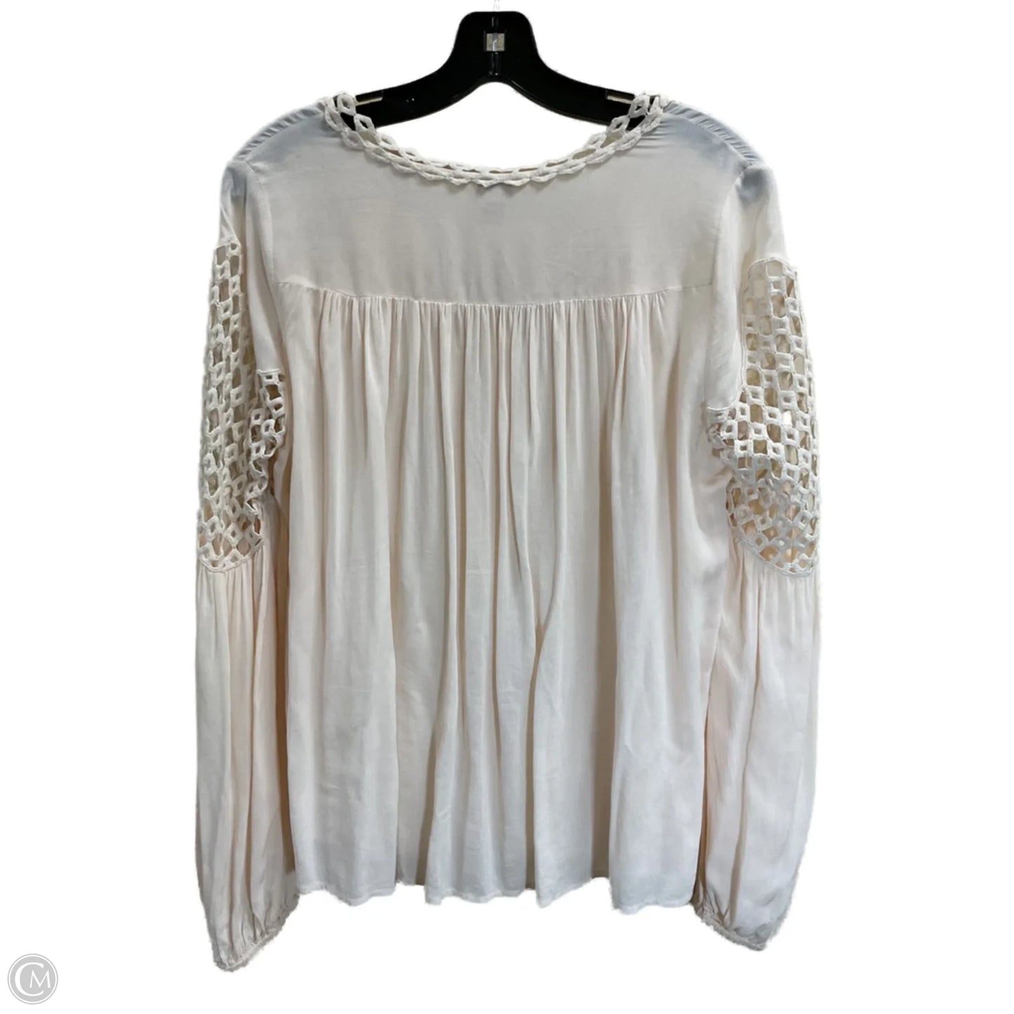 Blouse Long Sleeve By Sundance In Cream, Size: S