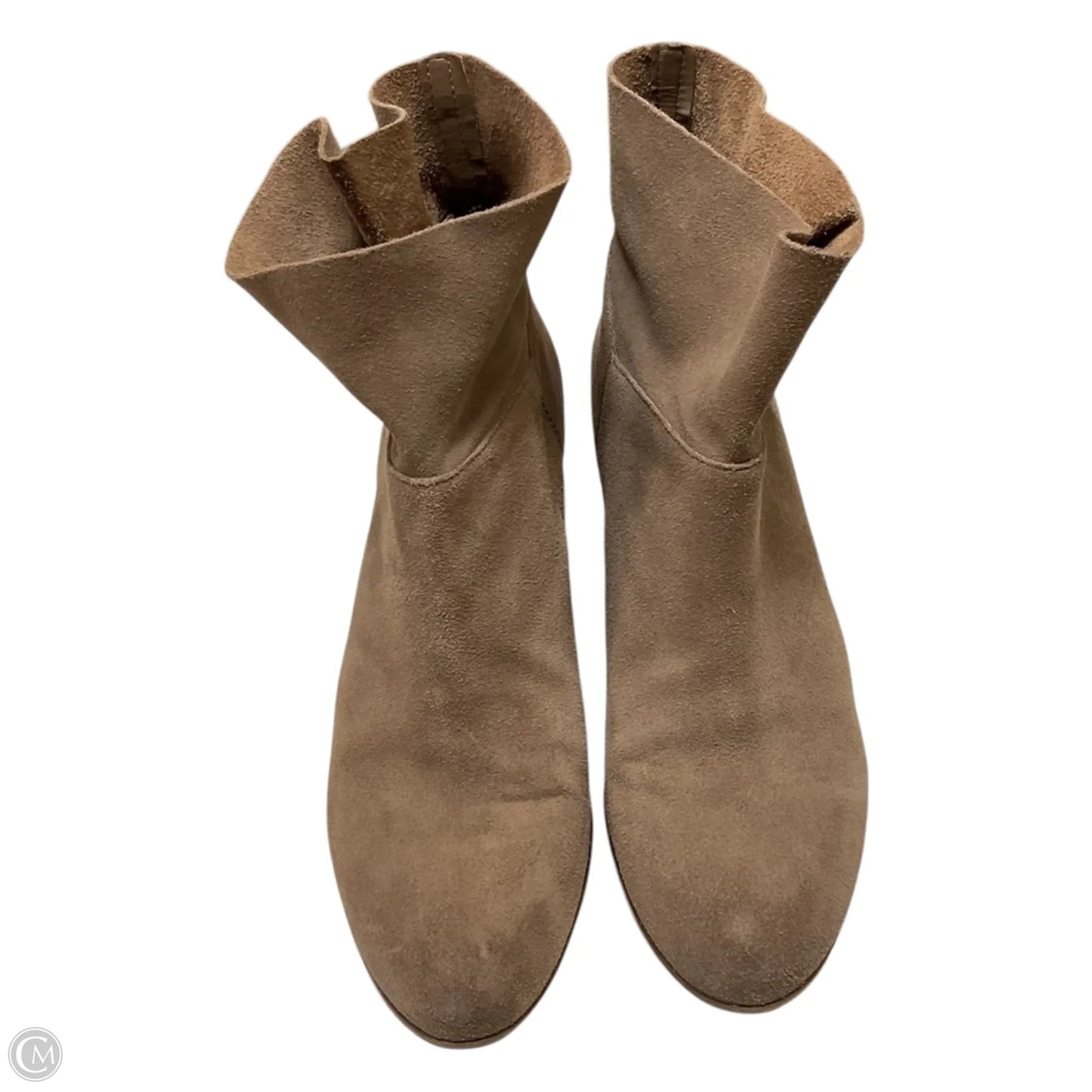 Boots Ankle Heels By Franco Sarto In Taupe, Size: 8.5