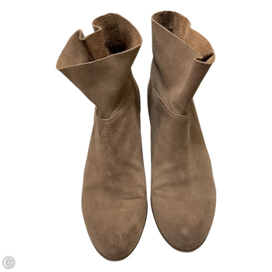 Boots Ankle Heels By Franco Sarto In Taupe, Size: 8.5