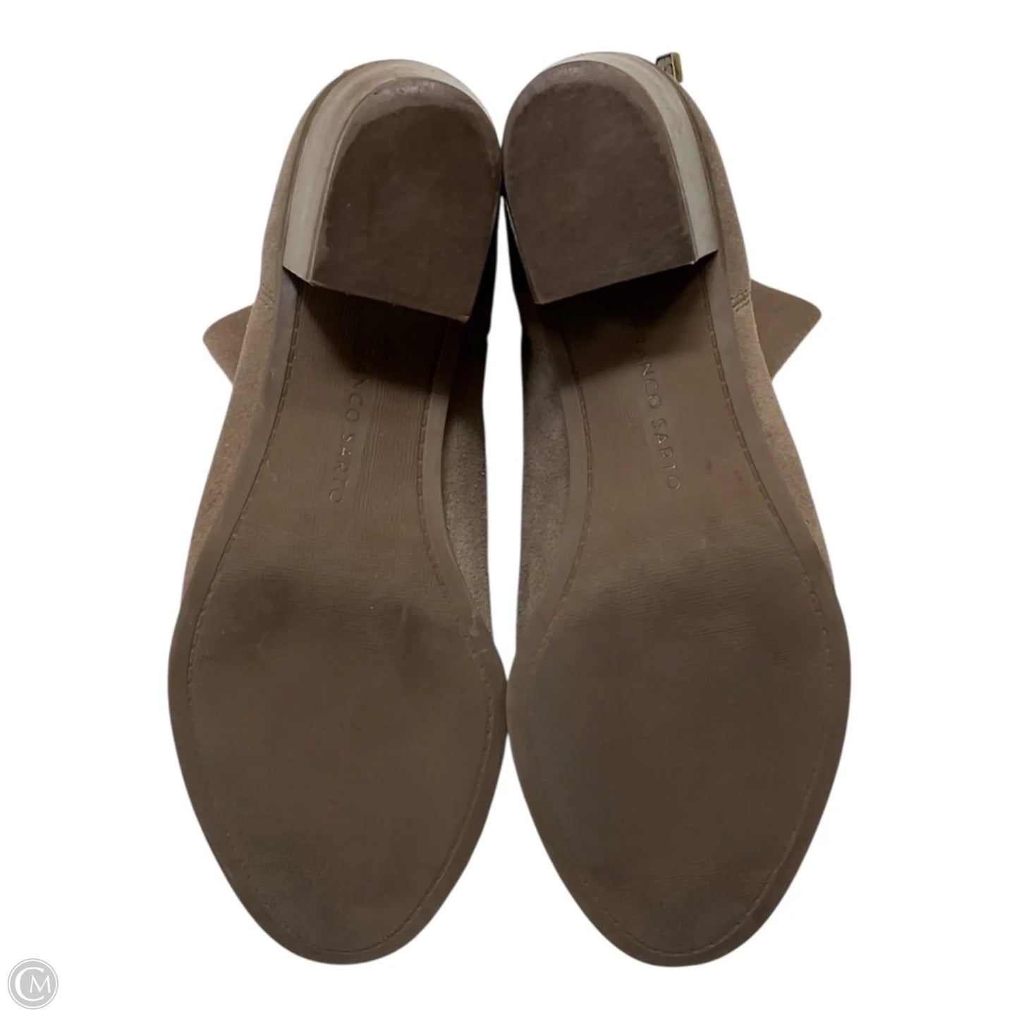 Boots Ankle Heels By Franco Sarto In Taupe, Size: 8.5