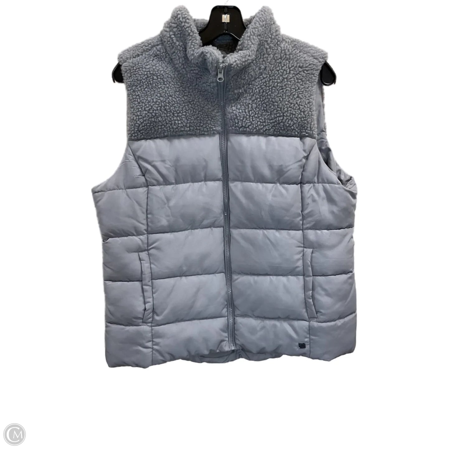 Vest Puffer & Quilted By Ruff Hewn In Grey, Size: L