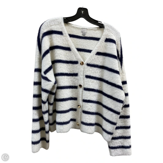 Sweater Cardigan By A New Day In Yellow, Size: 1x