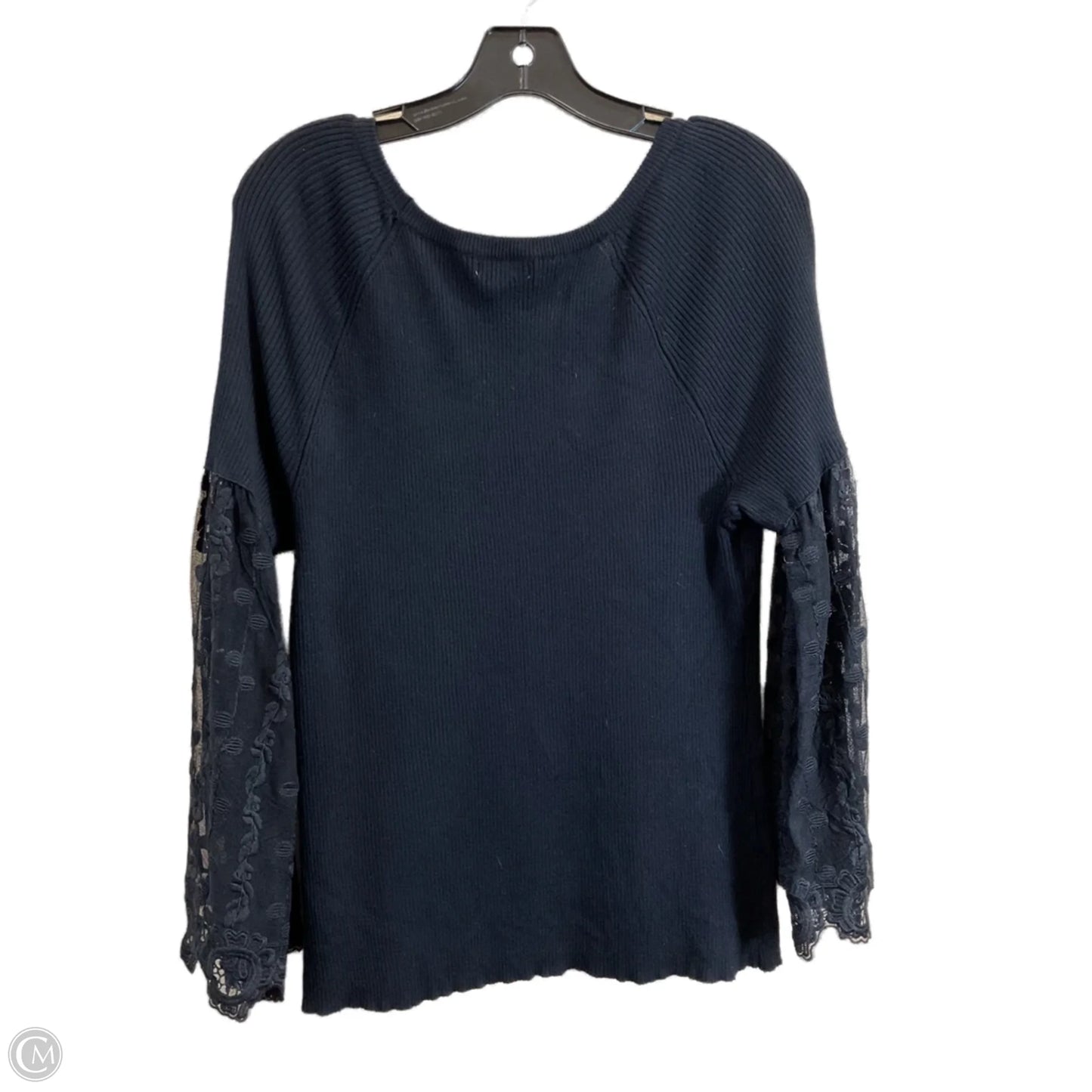Top Long Sleeve By Cato In Black, Size: 1x
