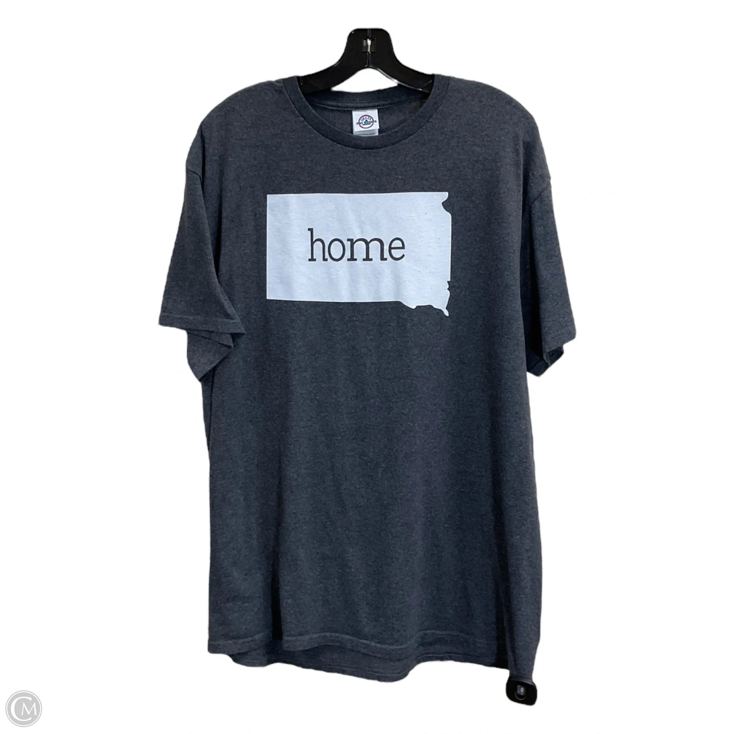Top Short Sleeve By Clothes Mentor In Grey, Size: L