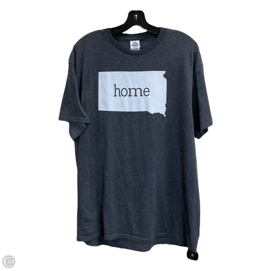 Top Short Sleeve By Clothes Mentor In Grey, Size: L