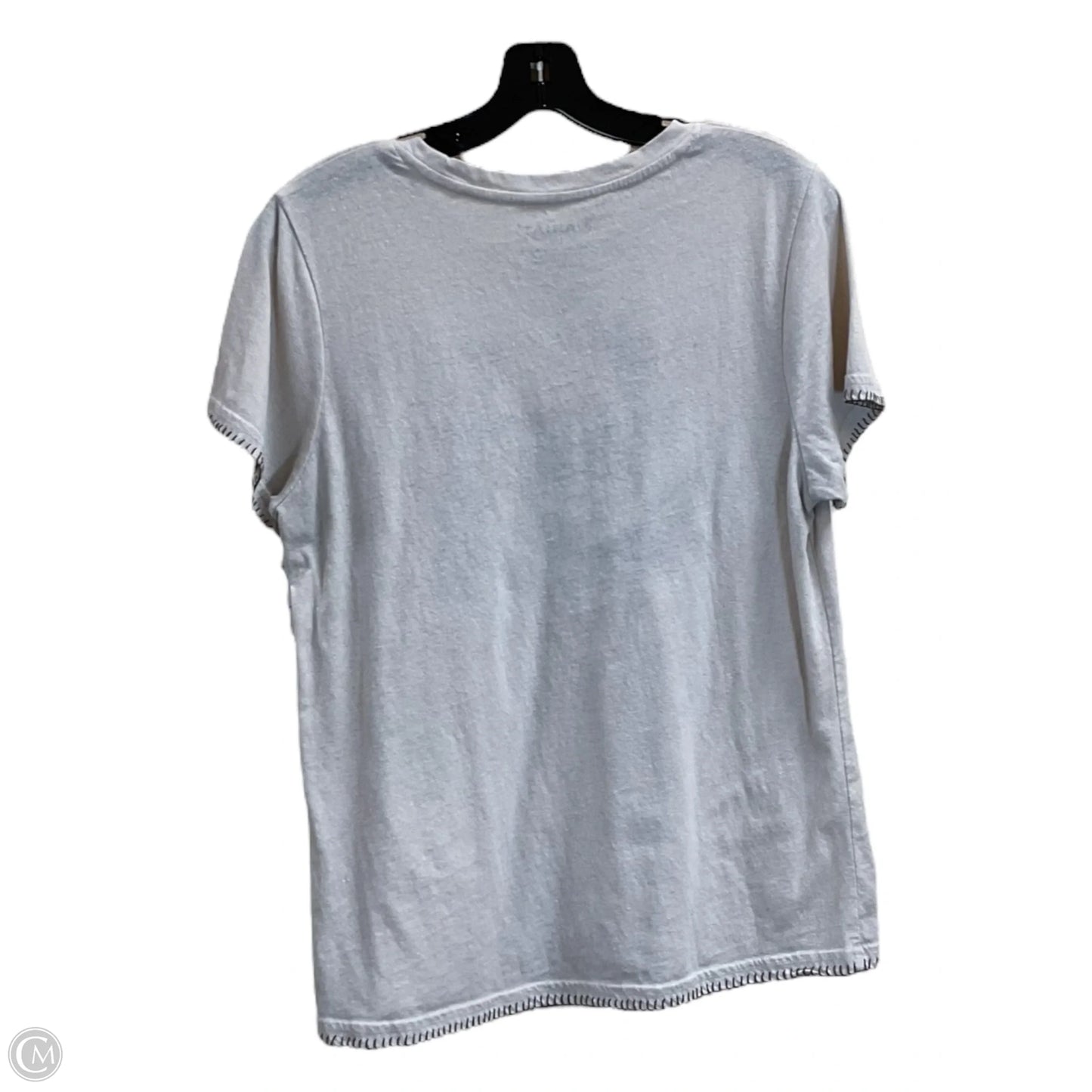 Top Short Sleeve By Ariat In Cream, Size: L