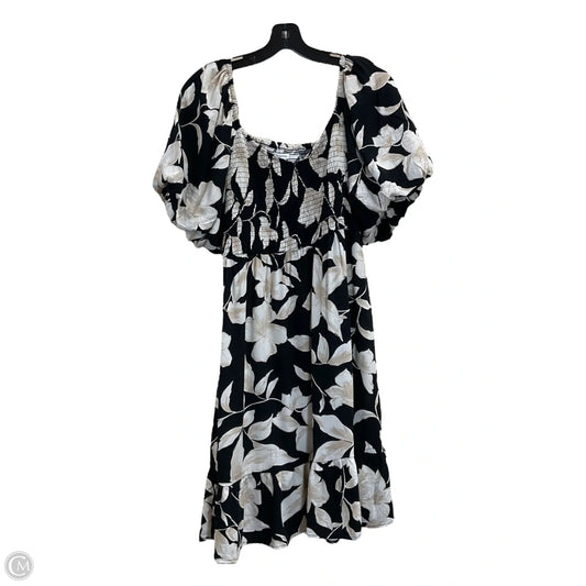 Dress Casual Midi By Maurices In Black & Tan, Size: L