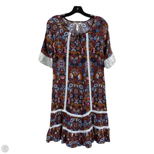 Dress Casual Midi By Matilda Jane In Multi-colored, Size: Xs