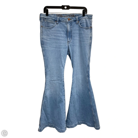 Jeans Boot Cut By Wrangler In Blue Denim, Size: 12