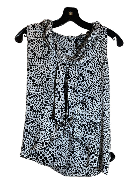 Top Sleeveless By Milano In Black & White, Size: M