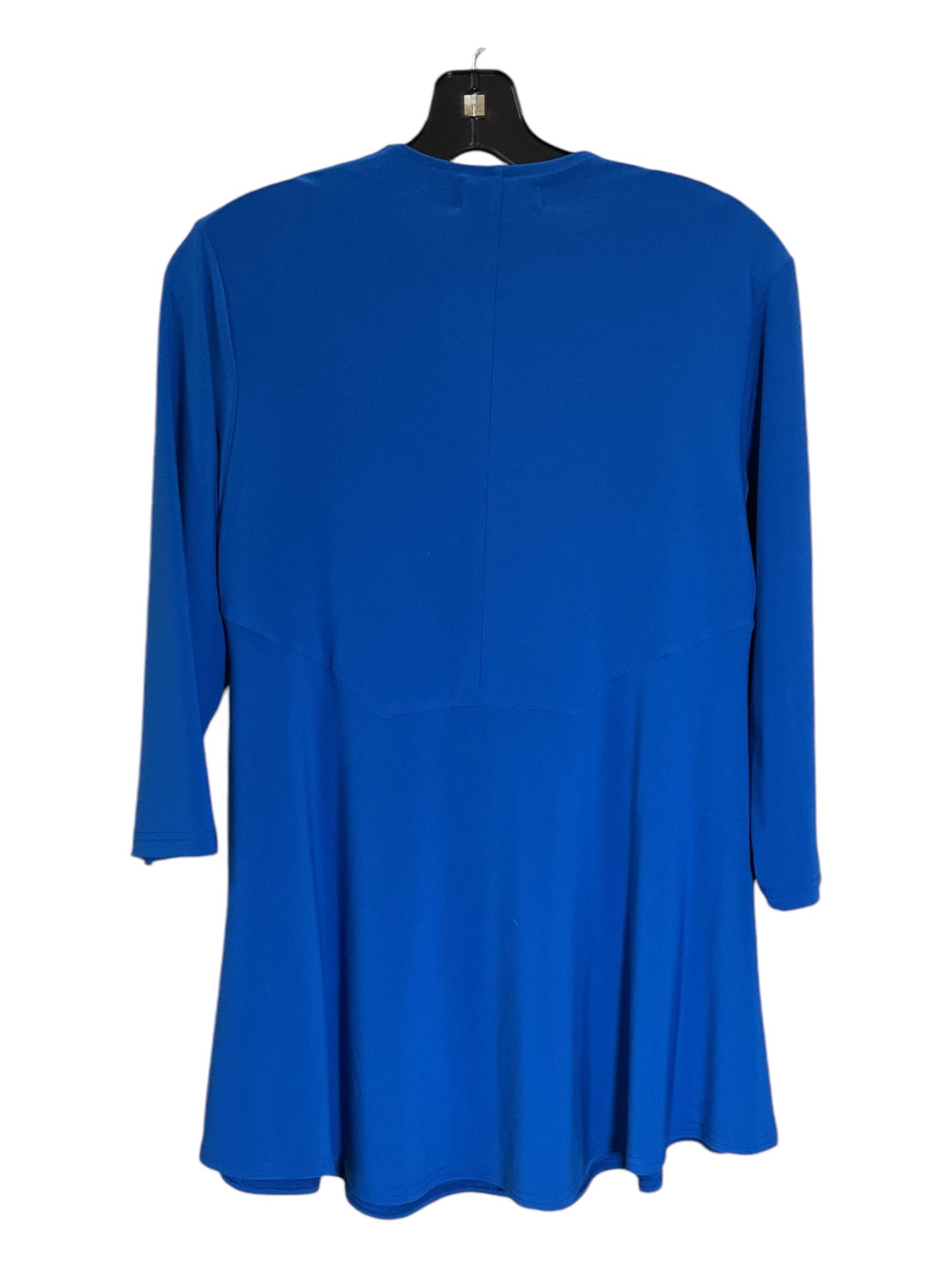 Tunic 3/4 Sleeve By Sympli In Blue, Size: M