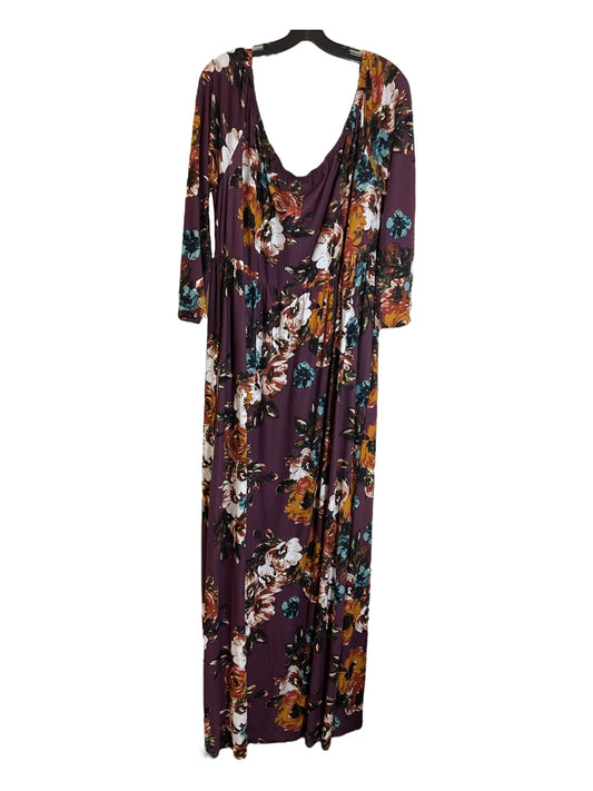 Dress Casual Maxi By Clothes Mentor In Floral Print, Size: 3x