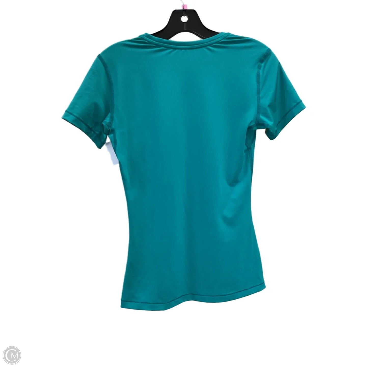 Athletic Top Short Sleeve By Nike In Green, Size: M