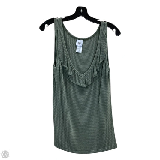 Top Sleeveless By Cabi In Green, Size: M