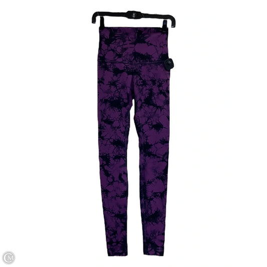 Athletic Leggings By Lululemon In Black & Purple, Size: S