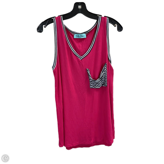 Top Sleeveless By Filly Flair In Pink, Size: L