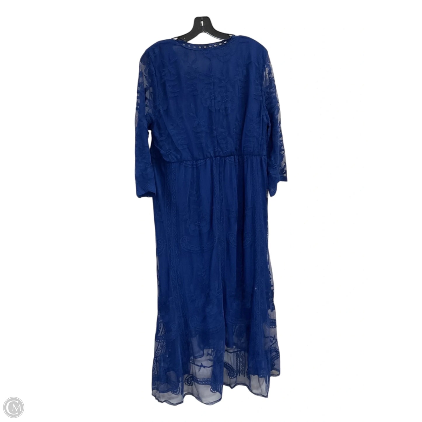 Dress Casual Maxi By Reba In Blue, Size: Xl