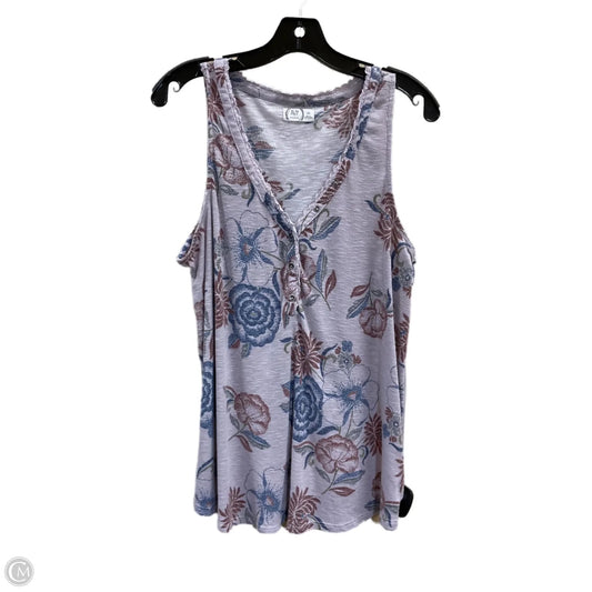 Top Sleeveless By Maurices In Purple, Size: 1x
