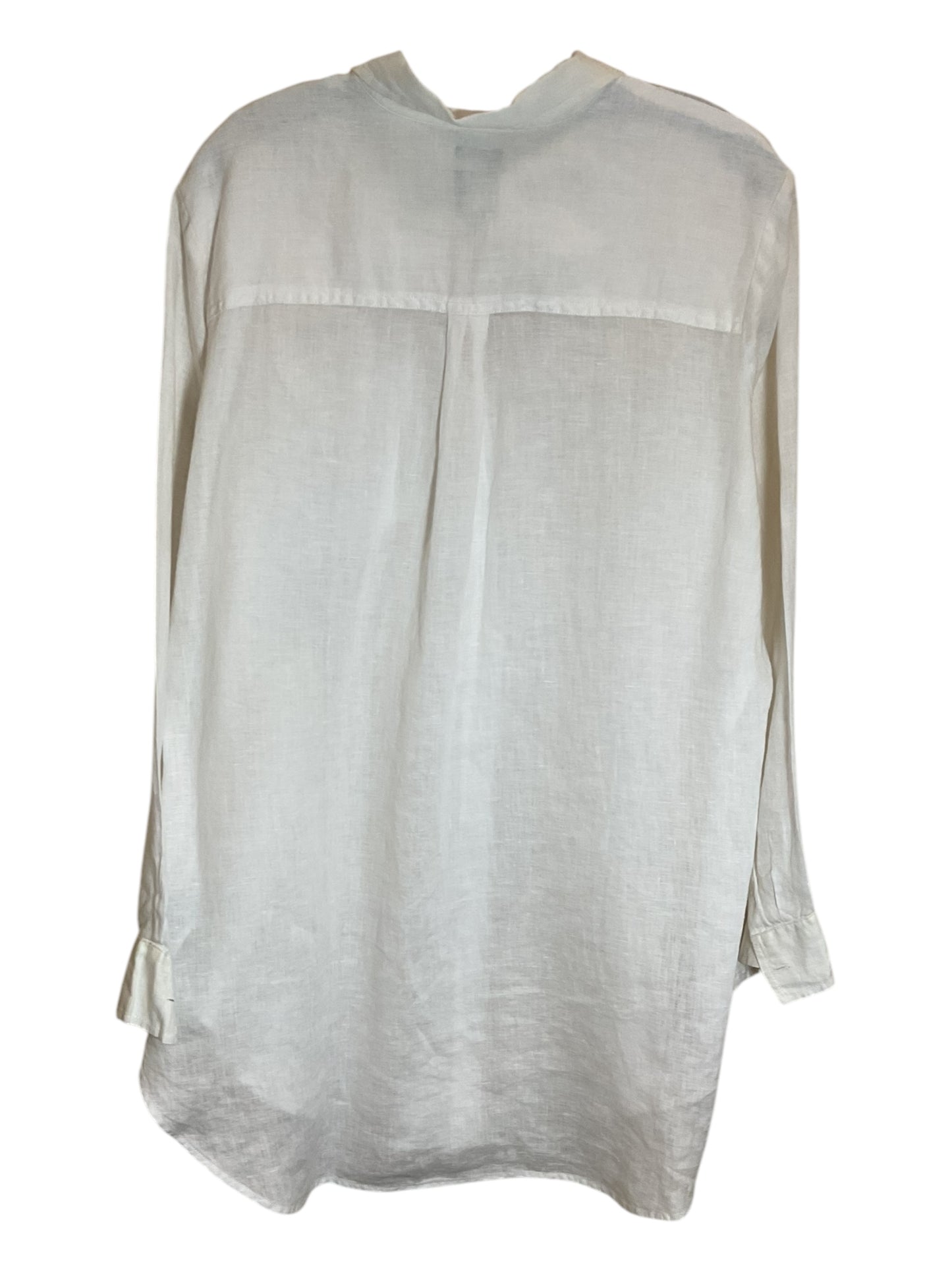 Tunic Long Sleeve By Gap In White, Size: M