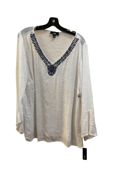 Tunic Long Sleeve By Agb  Size: 2x
