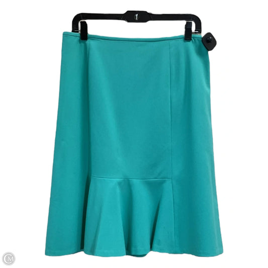 Skirt Midi By Nine West In Teal, Size: M
