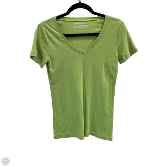 Top Short Sleeve By Eddie Bauer In Green, Size: S