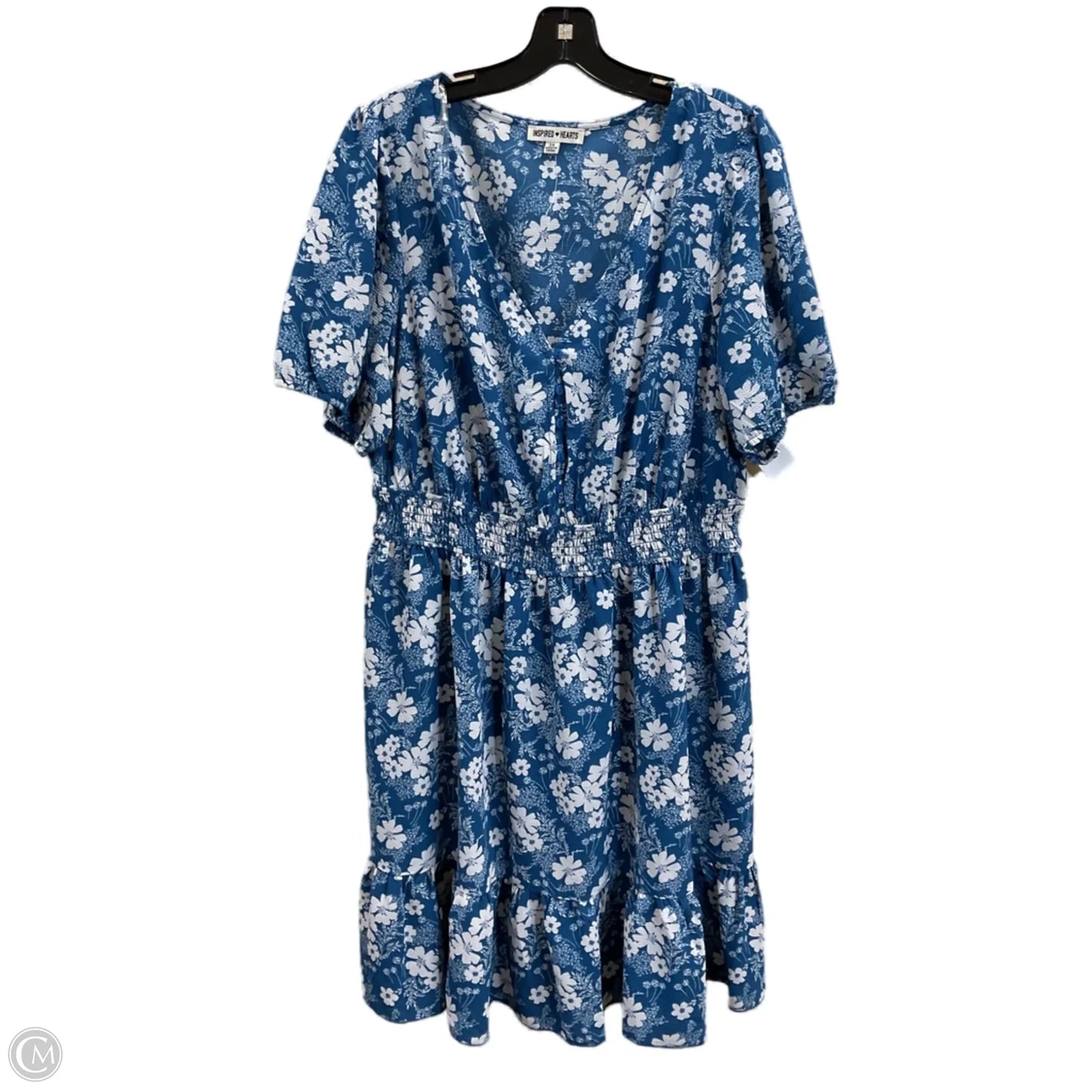 Dress Casual Midi By Clothes Mentor In Blue, Size: 3x