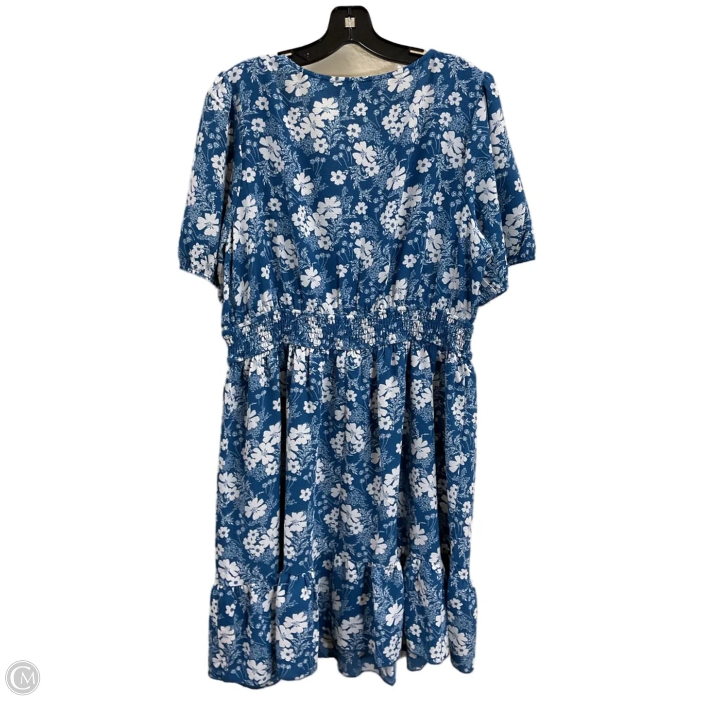 Dress Casual Midi By Clothes Mentor In Blue, Size: 3x