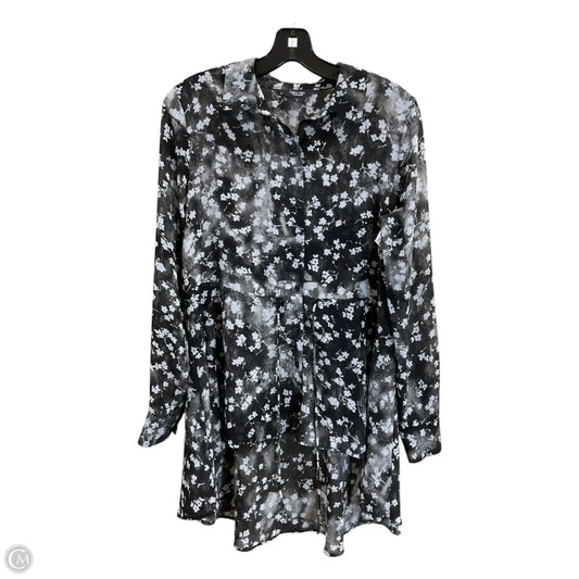 Tunic Long Sleeve By Simply Vera In Black, Size: M