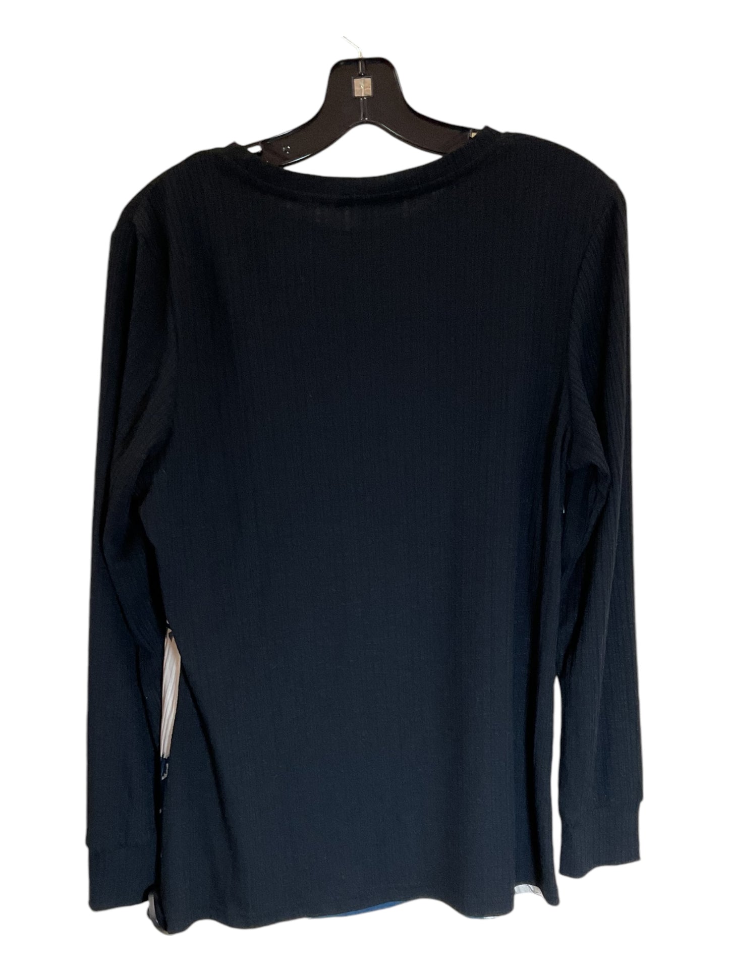 Top Long Sleeve By Clothes Mentor In Black, Size: M