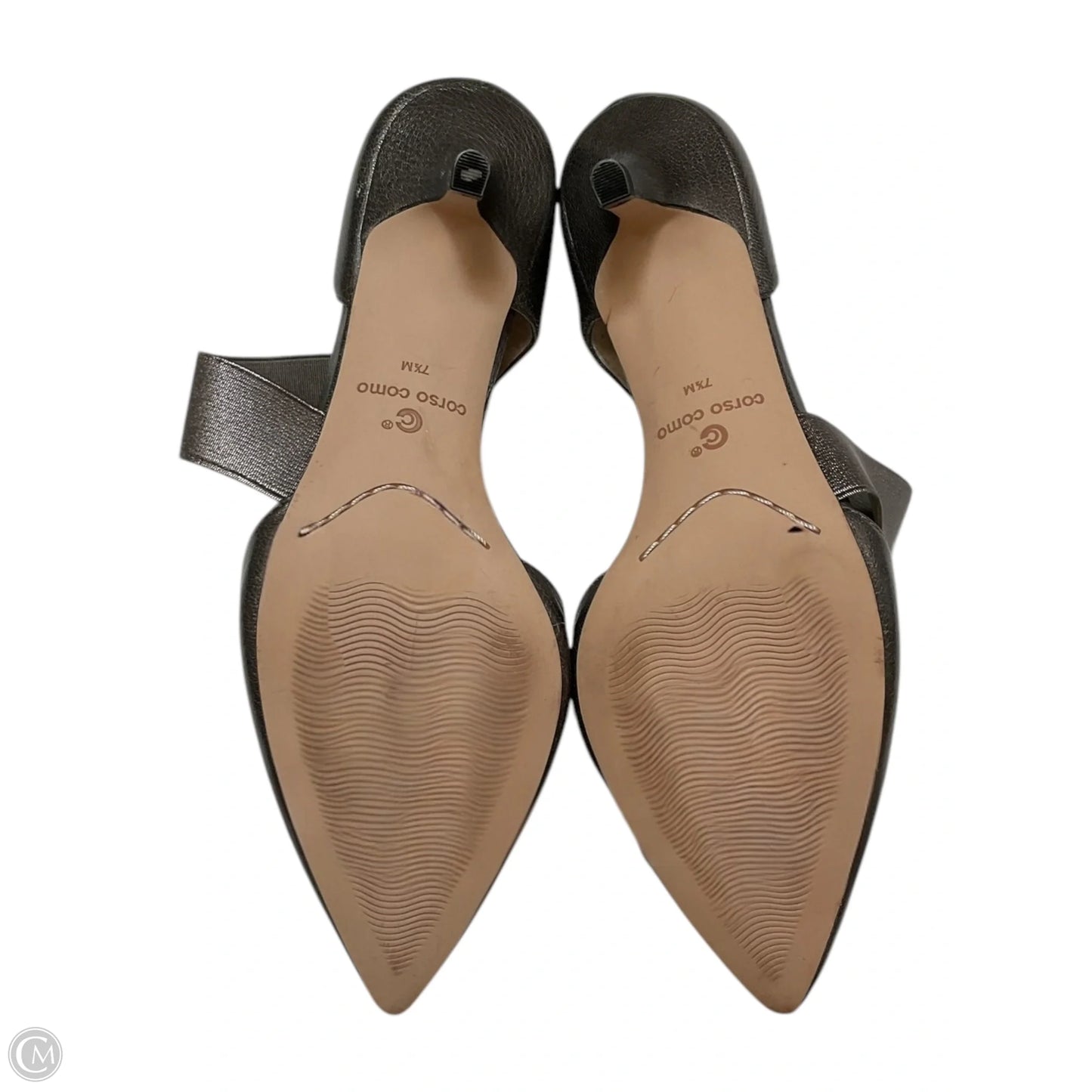 Shoes Heels Kitten By Corso Como In Silver, Size: 8