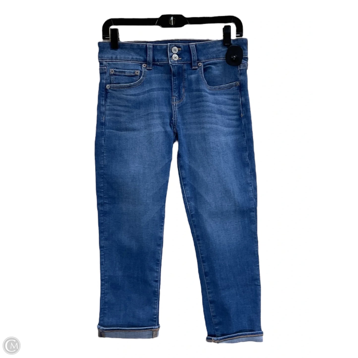 Capris By American Eagle In Blue Denim, Size: 4