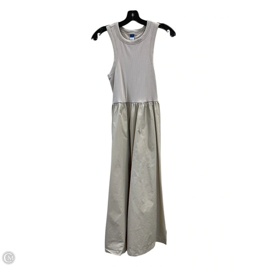 Dress Casual Midi By Old Navy In Taupe, Size: M