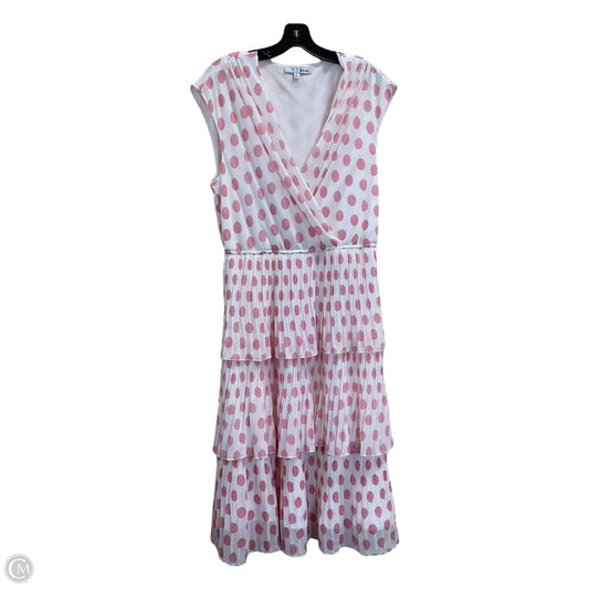 Dress Work By Wdny In Pink & White, Size: Xl