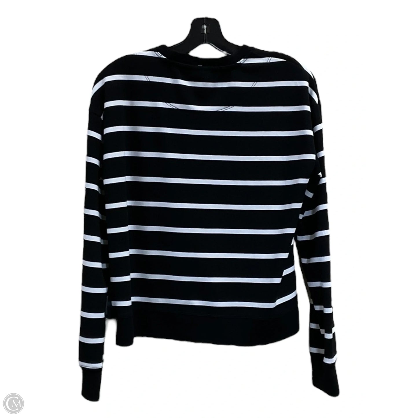 Top Long Sleeve By Danskin In Black & White, Size: Xs