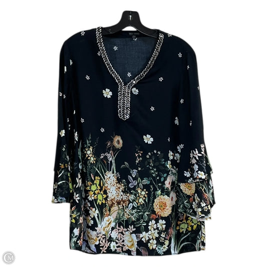 Tunic 3/4 Sleeve By Coco And Carmen In Black, Size: M