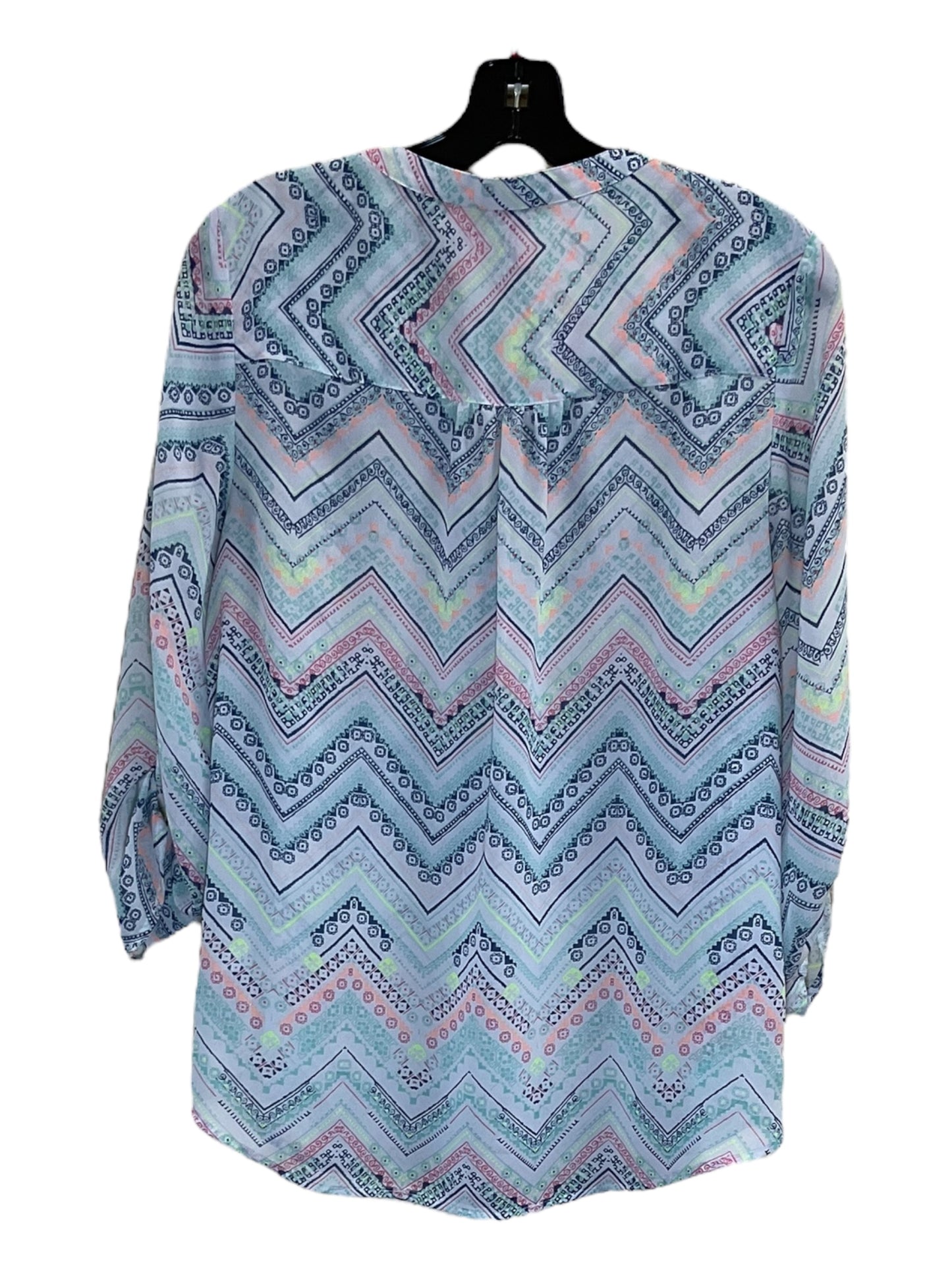 Top 3/4 Sleeve By Maurices In Multi-colored, Size: L