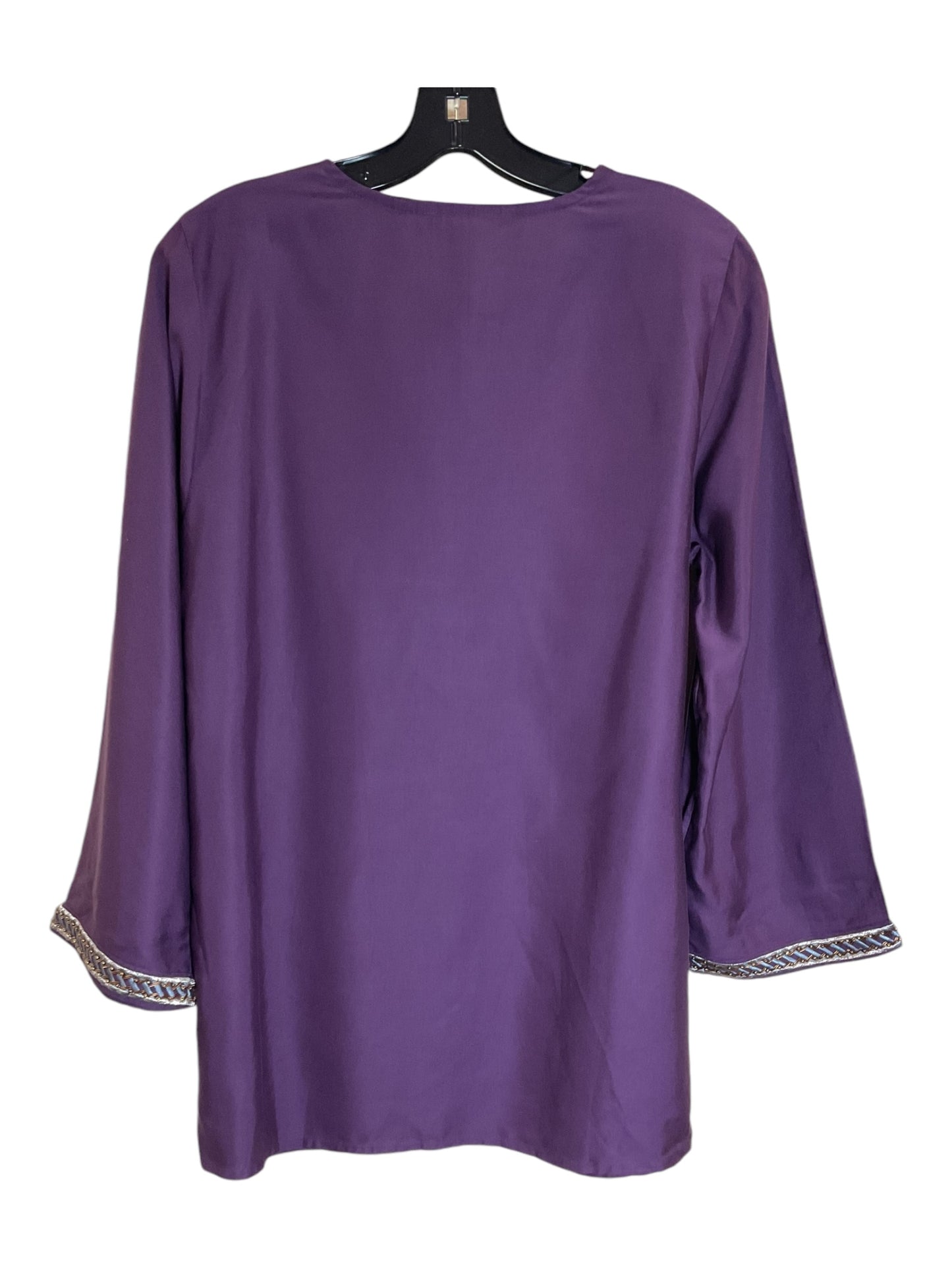 Top 3/4 Sleeve By Soft Surroundings In Purple, Size: S