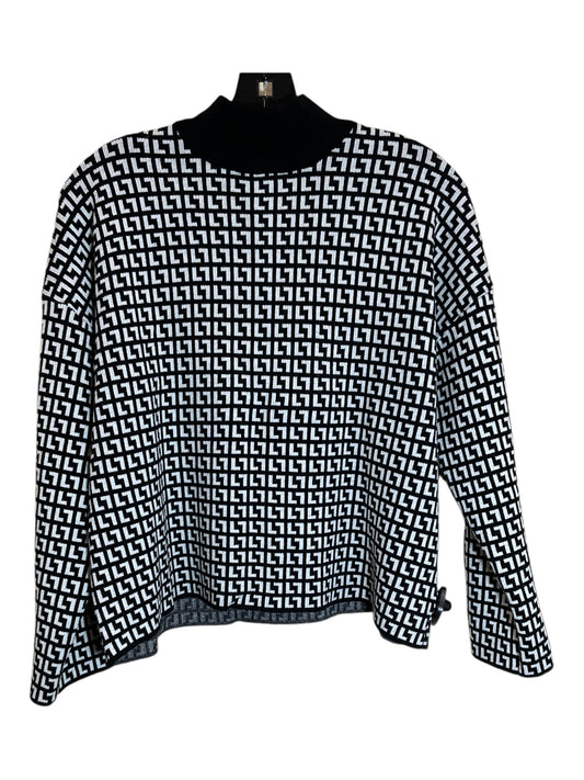 Sweater By Clothes Mentor In Black & White, Size: M