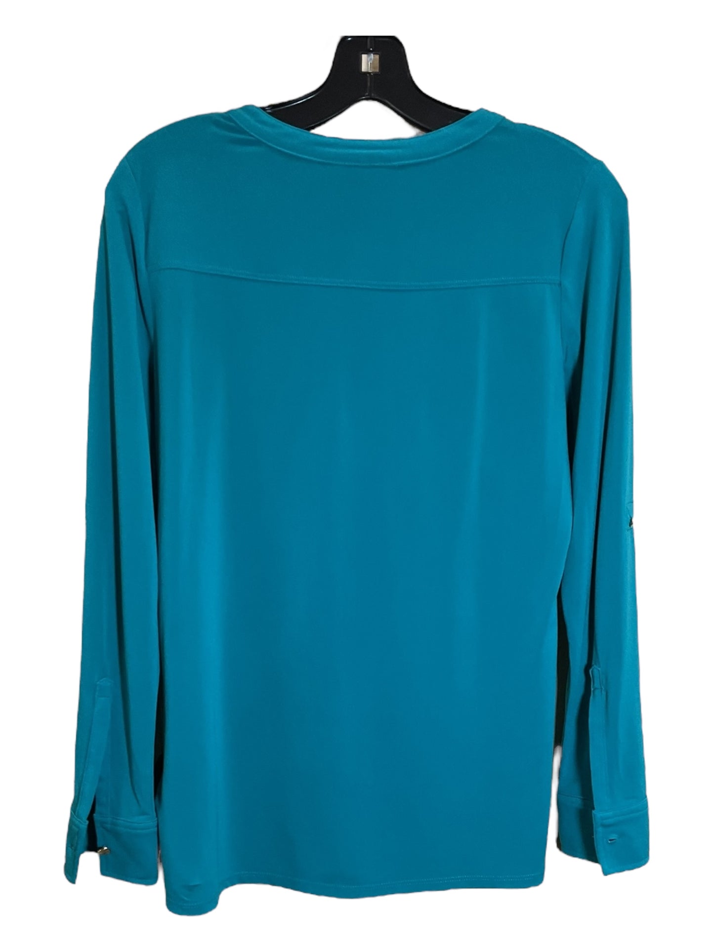 Blouse Long Sleeve By Dana Buchman In Green, Size: S