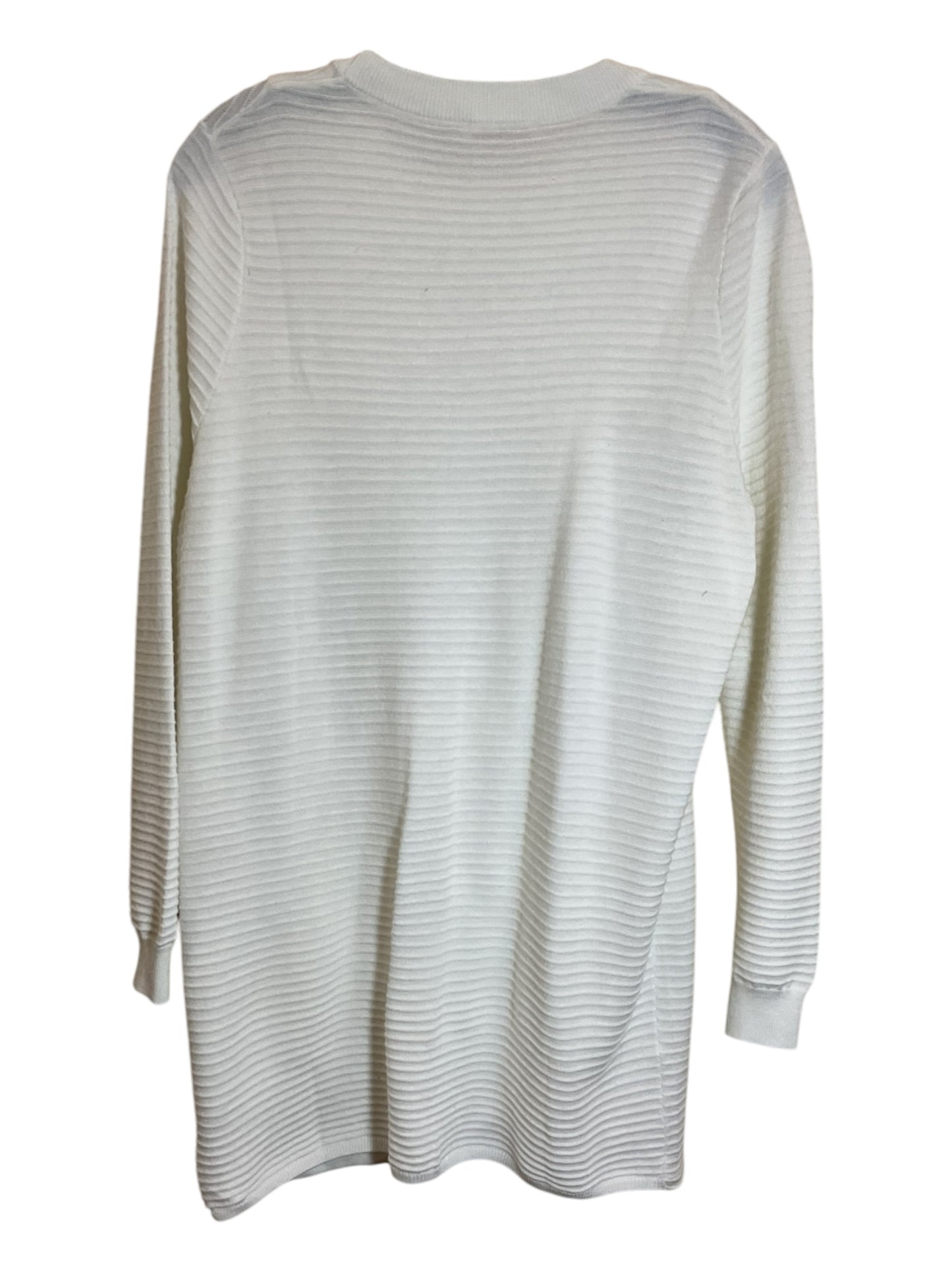 Sweater By Clothes Mentor In White, Size: L