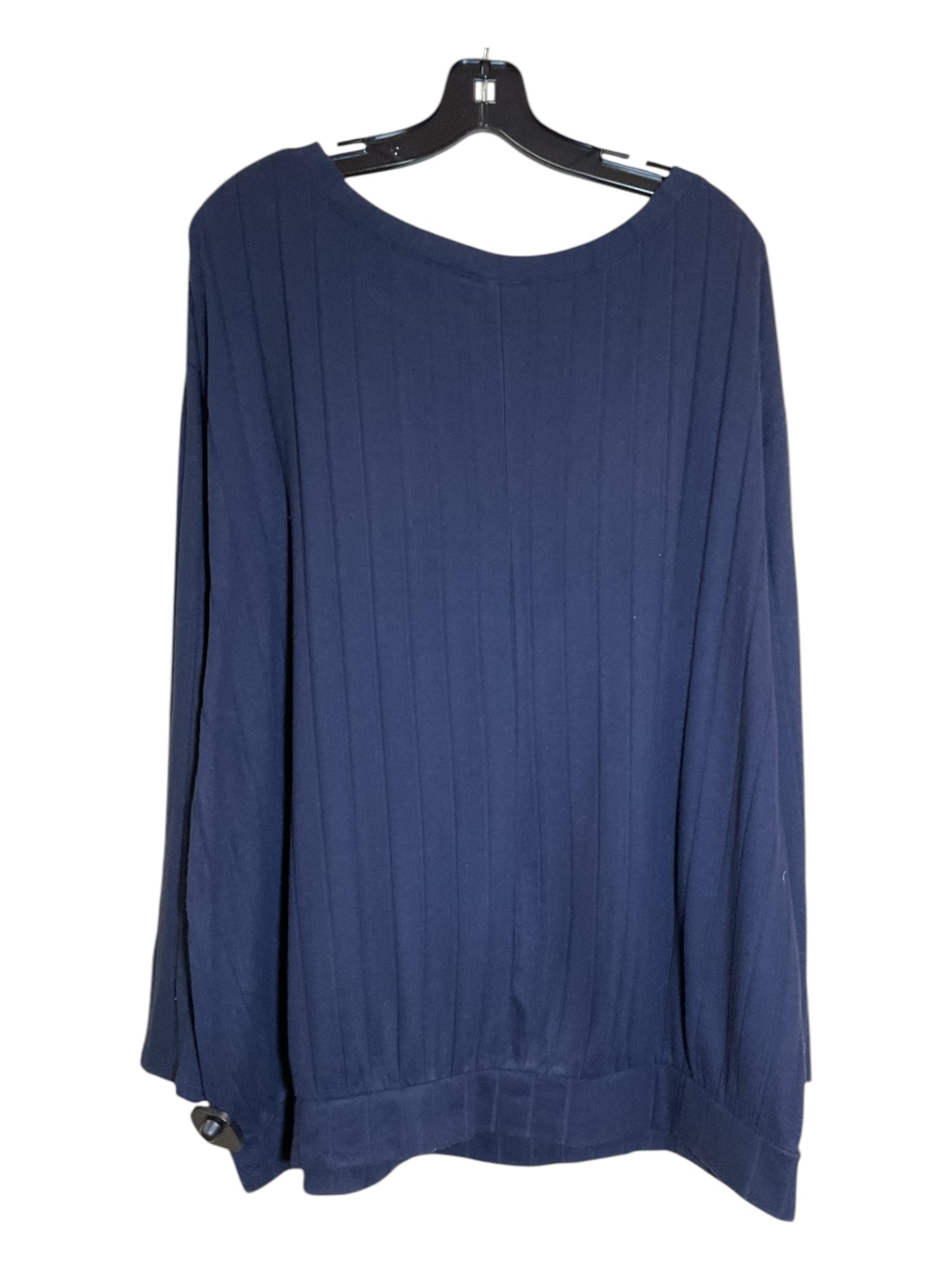 Top Long Sleeve By Lane Bryant In Blue, Size: 3x