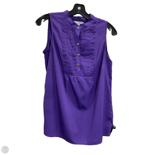 Top Sleeveless By Banana Republic In Purple, Size: S