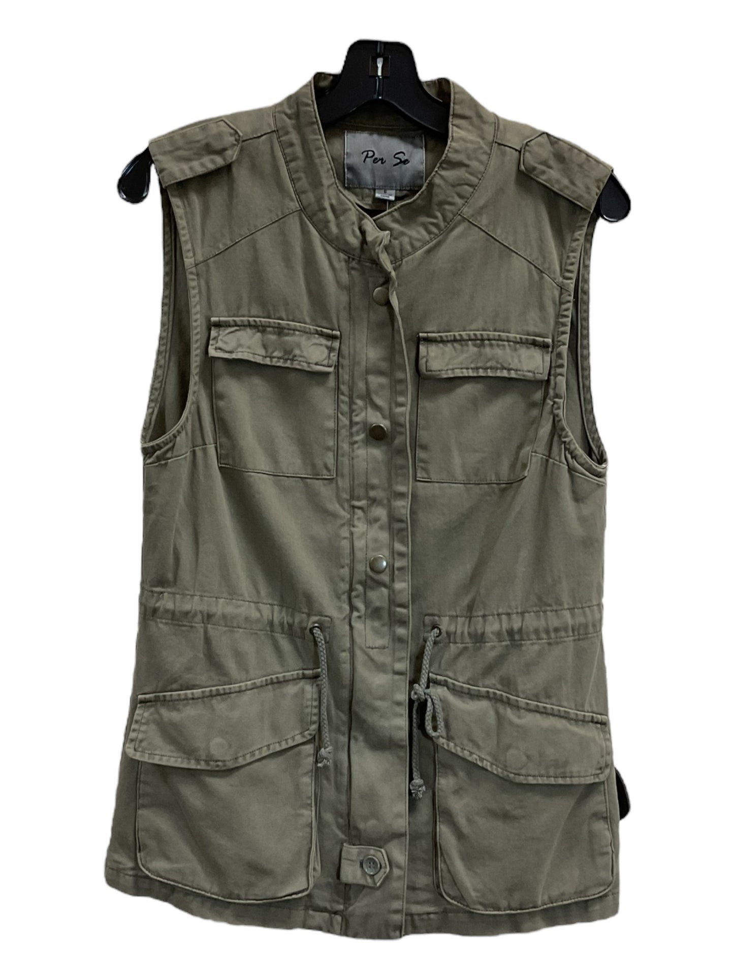 Vest Other By Per Se In Green, Size: S