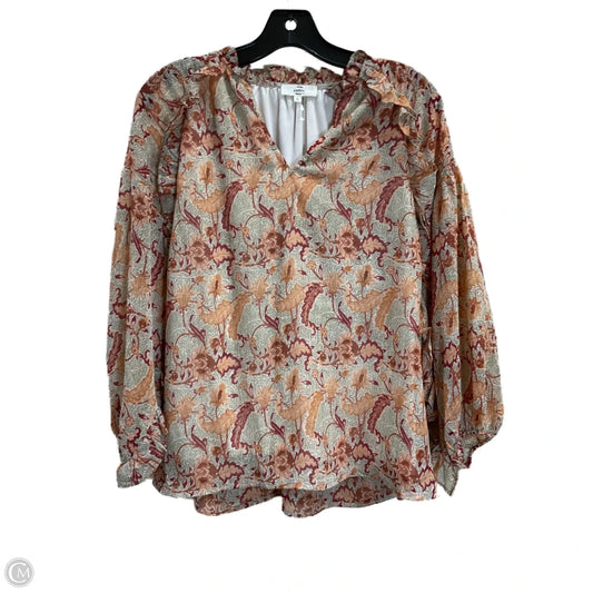 Top Long Sleeve By Entro In Multi-colored, Size: S