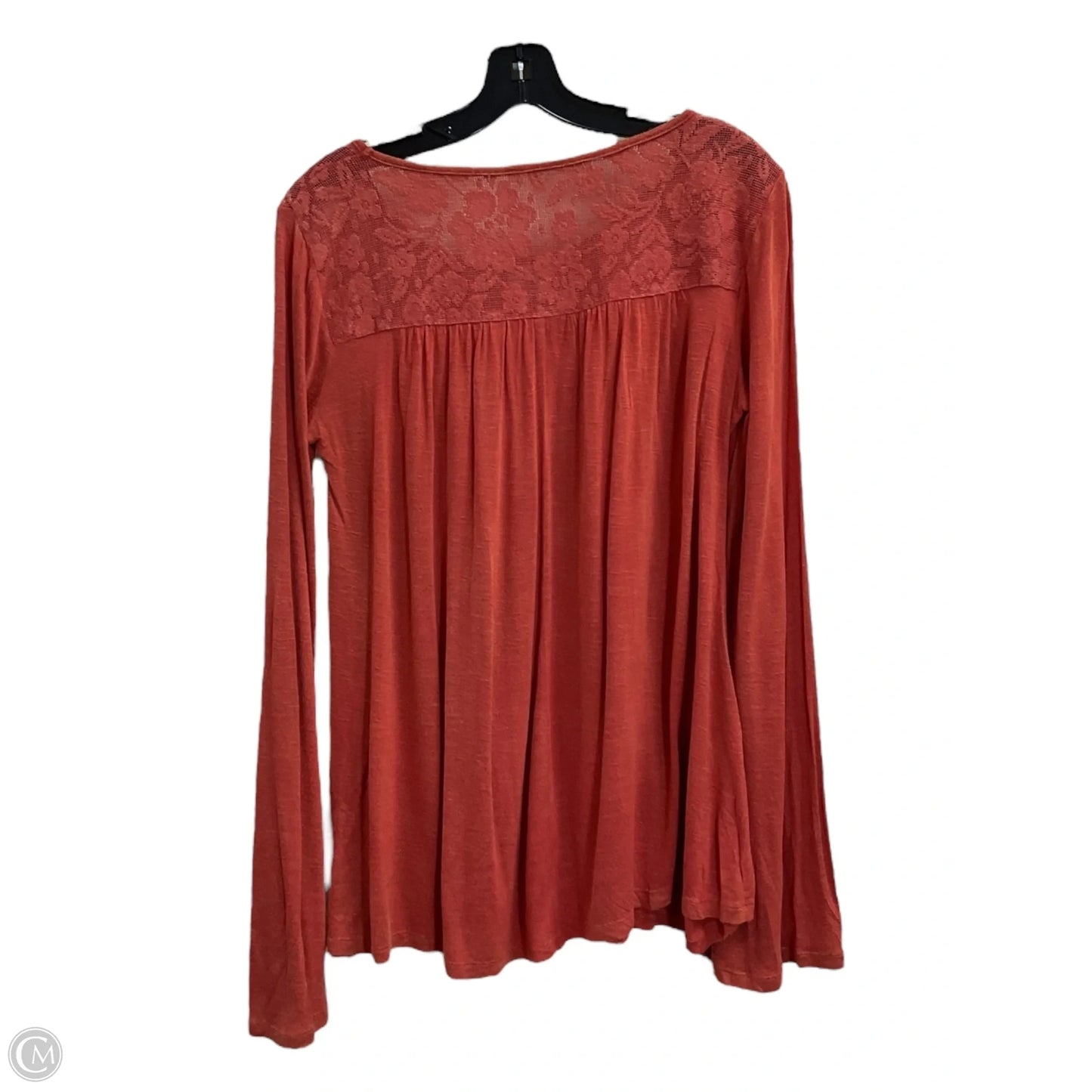 Top Long Sleeve By Mystree In Orange, Size: S