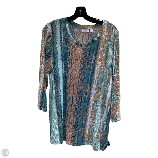 Top Long Sleeve By Logo In Multi-colored, Size: Xl